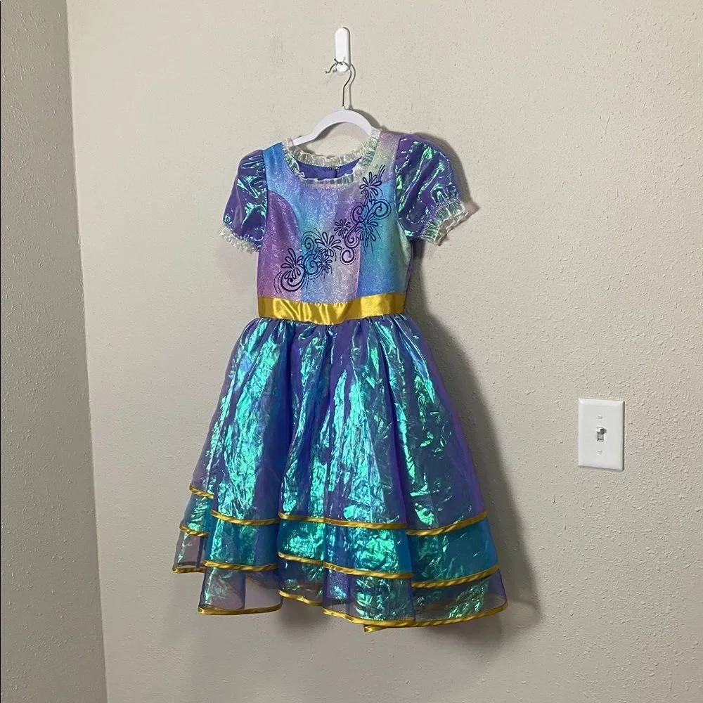 Disney Parks 50th Anniversary Minnie Mouse Dress Girls 9/10 Iridescent Costume